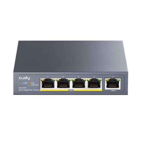 Cudy Cudy 5 Port 10/100/1000 M Po E+ Switch 65 W Unmanaged Gs1005 P GS1005P