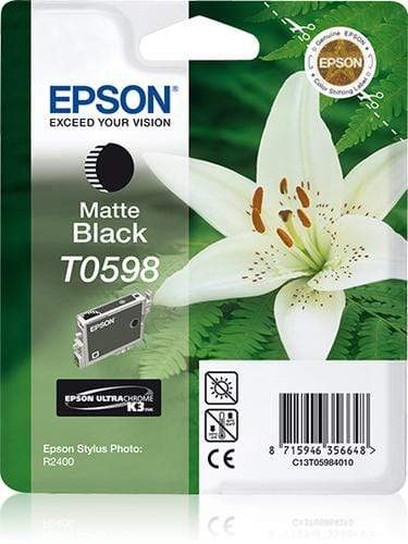 CShop.co.za | Powered by Compuclinic Solutions EPSON - INK - T0598 - MATTE BALCK - LILLY - STYLUS PHOTO R2400 - C13T05984010 C13T05984010