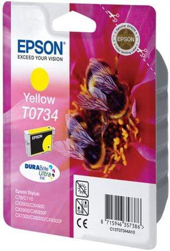 CShop.co.za | Powered by Compuclinic Solutions EPSON - INK - T0734 - YELLOW - BEES - STYLUS C79 / 110 / CX3900 / 4900 / 5900 / 6900F / 7300 / 8300 / 9300F - (REPLACED C13T07344A10) - C13T10544A10 C13T10544A10