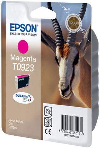 CShop.co.za | Powered by Compuclinic Solutions EPSON - INK - T0923 - MAGENTA - SPRINGBOK - STYLUS C91 / T26 / T27 / TX106 / TX109 / TX117 / TX119 / CX4300 - (REPLACED C13T09234A10) - C13T10834A10 C13T10834A10