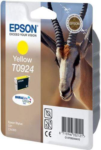CShop.co.za | Powered by Compuclinic Solutions EPSON - INK - T0924 - YELLOW - SPRINGBOK - STYLUS C91 / T26 / T27 / TX106 / TX109 / TX117 / TX119 / CX4300 - (REPLACED C13T09244A10) - C13T10844A10 C13T10844A10