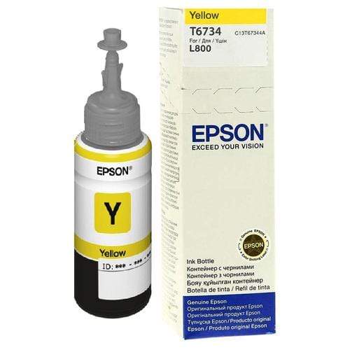 CShop.co.za | Powered by Compuclinic Solutions Epson Ink Yellow Ink Bottle (70 Ml)L800 C13 T67344 A C13T67344A