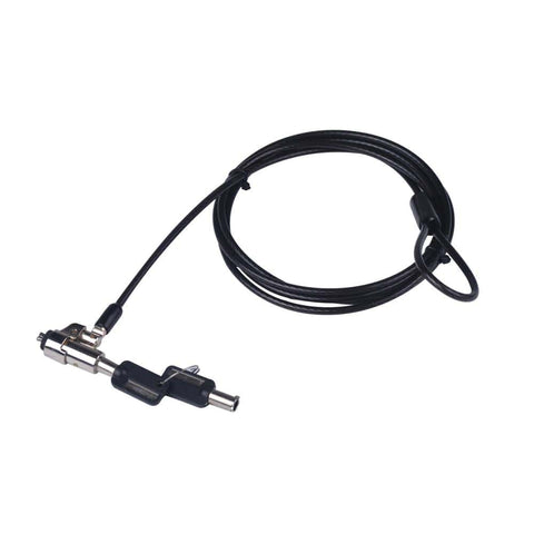 Gizzu GIZZU Noble Wedge Laptop Lock (for Dell 3.2mm x 4.5mm slot) - Cable Length 1.8m - 2 user keys included (compatible with master key) - GCWKLMK GCWKLMK