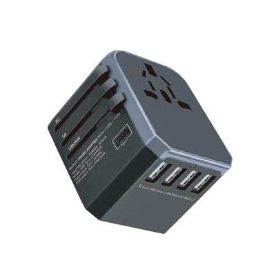 Gizzu Gizzu Quad-USB Type-C 5.6A Universal Travel Adapter - Black GTA1428