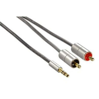 CShop.co.za | Powered by Compuclinic Solutions HAMA ALU LINE CABLE 3.5 MM STEREO JACK PLUG TO 2X RCA PLUG 1M - 106331 106331