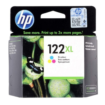 HP Cartridge HP 122xl High Yield Tri-Colour Original Ink Cartridge - CH564HE CH564HE