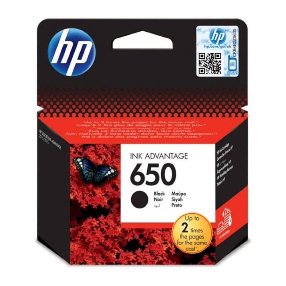 HP 650 BLACK ORIGINAL INK ADVANTAGE CARTRIDGE - CZ101AK - CShop.co.za | Powered by Compuclinic Solutions