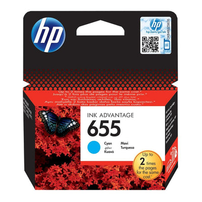 HP 655 CYAN ORIGINAL INK ADVANTAGE CARTRIDGE - CZ110AE - CShop.co.za | Powered by Compuclinic Solutions