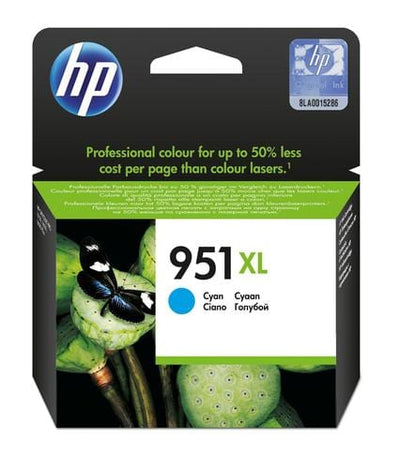 CShop.co.za | Powered by Compuclinic Solutions Hp # 951 Xl Cyan Officejet Ink Cartridge Office Jet Pro 8100 E Printer Series Office Jet Pro 8600 E Aio Cn046 Ae CN046AE