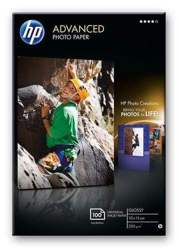 CShop.co.za | Powered by Compuclinic Solutions HP ADVANCED GLOSSY PHOTO PAPER 250 G/M-10 X 15 CM BORDERLESS/100 SHT - Q8692A Q8692A