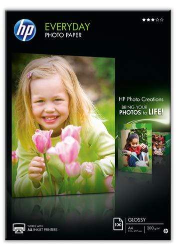 HP EVERYDAY GLOSSY PHOTO PAPER 200 G/M -100 SHT/A4/210 X 297 MM - Q2510A - CShop.co.za | Powered by Compuclinic Solutions