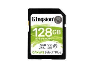 Kingston MICRO SD CARD KINGSTON 128GB SDXC CANVAS SELECT PLUS 100R C10 UHS-I U3 V30 - SDS2/128GB SDS2/128GB