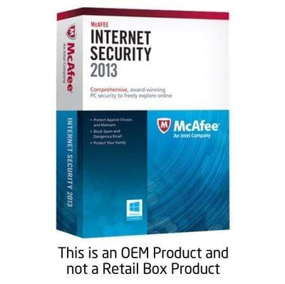 MCAFEE INTERNET SECURITY 2013 1 USR OEM - CShop.co.za | Powered by Compuclinic Solutions