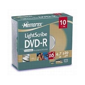 MEMOREX LIGHSCRIBE DVD-R 10 PCK J CASE - CShop.co.za | Powered by Compuclinic Solutions