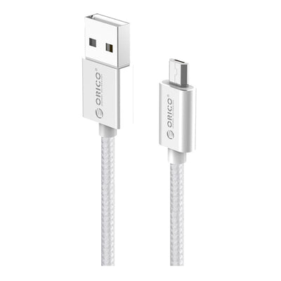 Orico Micro USB Braided Charging Data 1m Cable Silver - CShop.co.za | Powered by Compuclinic Solutions