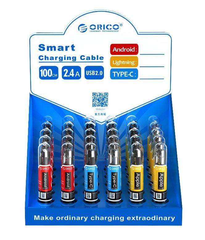 Orico Smart Charging Cable Box | 10 x MicroUSB|10 x Lightning/8Pin | 10 Type-C - SGX-NL-30-PRO - CShop.co.za | Powered by Compuclinic Solutions