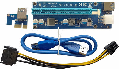 CShop.co.za | Powered by Compuclinic Solutions Pci E Riser With 6 Pin PCIE-5