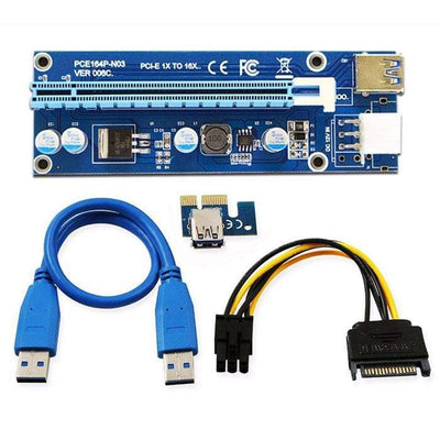 PCI-E RISER WITH 6PIN - CShop.co.za | Powered by Compuclinic Solutions