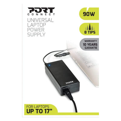 Port Connect 90 W Notebook Adapter Universal Black 900007 - CShop.co.za | Powered by Compuclinic Solutions