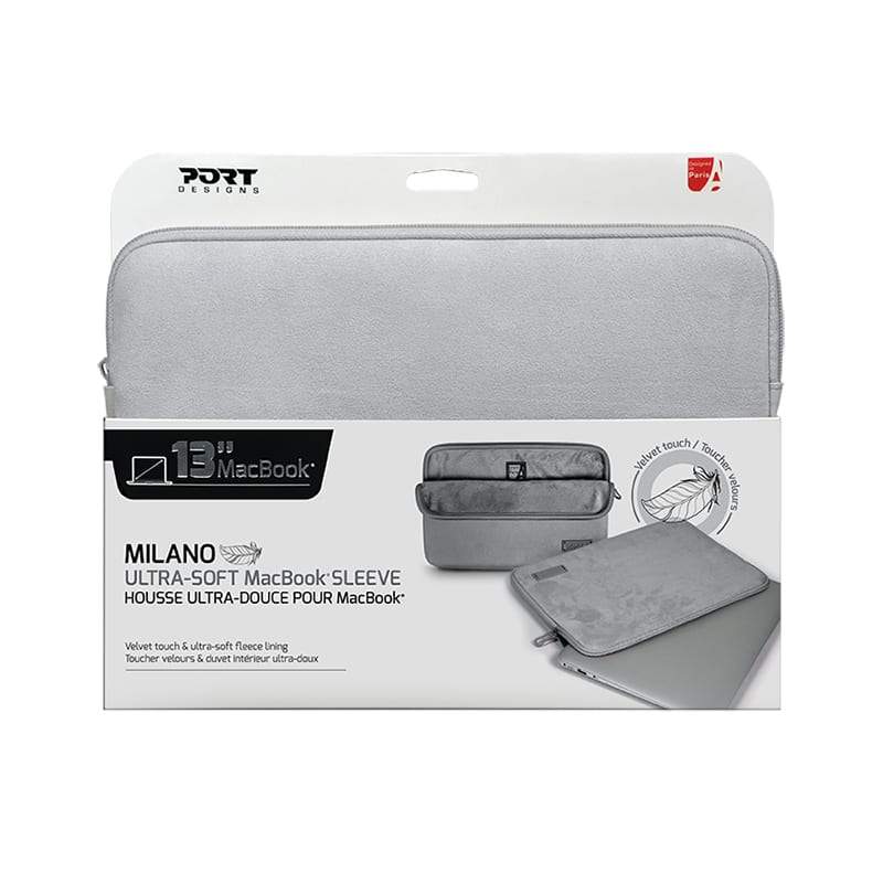 Port Designs MILANO 13 Notebook Sleeve Silver and Grey - CShop.co.za | Powered by Compuclinic Solutions