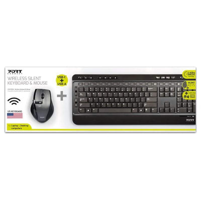 Port Port Wireless Keyboard And Mouse Combo 900901 Us 900901-US