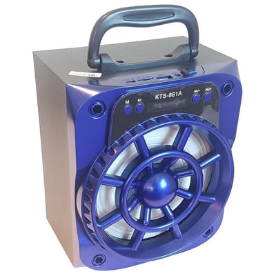 PORTABLE SPEAKER + RADIO BLUE - CShop.co.za | Powered by Compuclinic Solutions