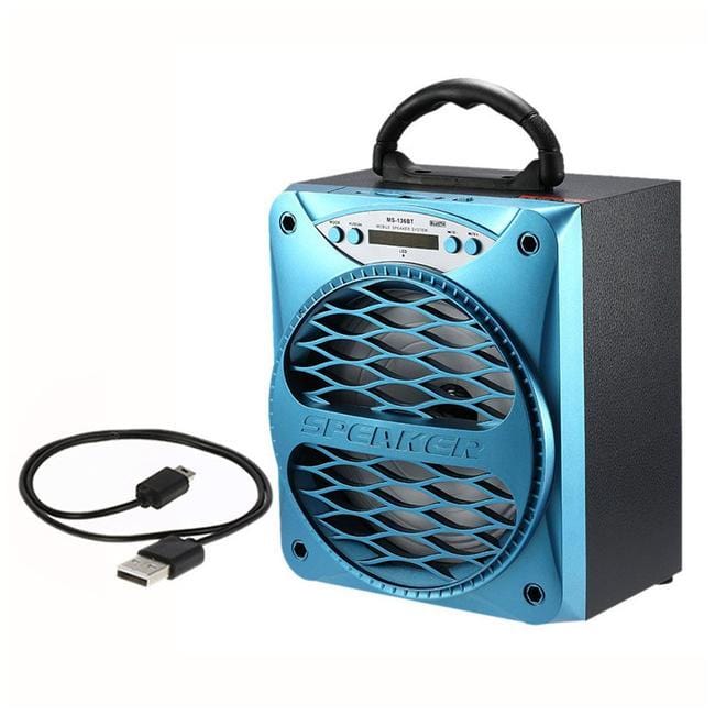 PORTABLE SPEAKER + RADIO BLUE - CShop.co.za | Powered by Compuclinic Solutions
