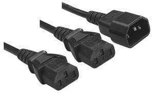 POWER CABLE-MALE TO 2 X FEMALE 1.8M - CShop.co.za | Powered by Compuclinic Solutions