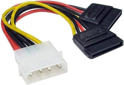 POWER CABLE - MOLEX TO 2X SATA 10CM - CShop.co.za | Powered by Compuclinic Solutions