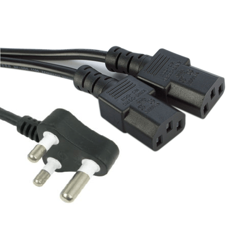 POWER CABLE - SPLITTER (2 WAY) 1.7 M - CShop.co.za | Powered by Compuclinic Solutions
