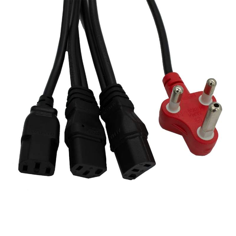 PWR Dedicated to 3 Headed Cable 3.8m - PC-6D3IC13BK3.8 - CShop.co.za | Powered by Compuclinic Solutions