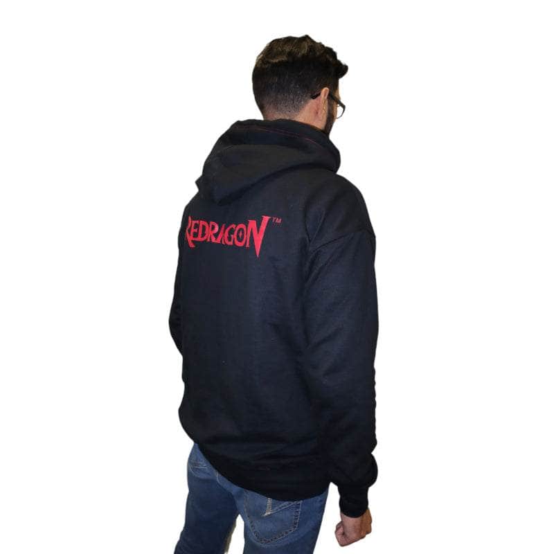 Redragon Redragon Hoodie With Front And Back Logo Black Small Rd Gh010 Blk S RD-GH010-BLK-S