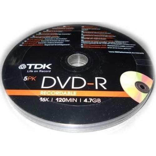 CShop.co.za | Powered by Compuclinic Solutions TDK DVD-R 5PK 16X 120MIN 4.7GB 4902030786717