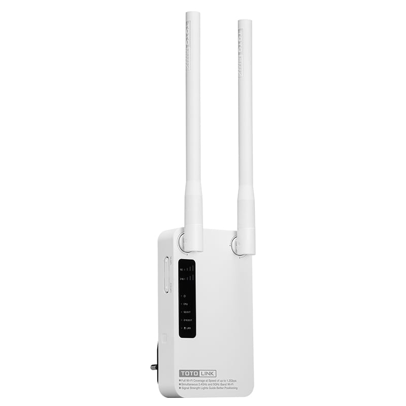 TOTOLINK EX1200M 2.4GHz 300Mbps|5GHz 867Mbps 2 x Antenna Plug Mounted Range Extender - CShop.co.za | Powered by Compuclinic Solutions
