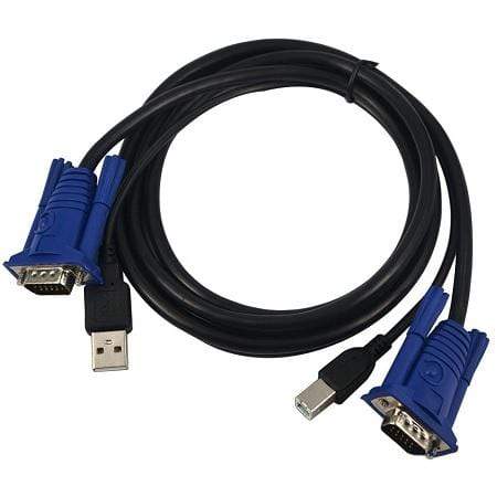 CShop.co.za | Powered by Compuclinic Solutions USB KVM CABLE - VGA + USB(A TO B) 1MTR CAB001
