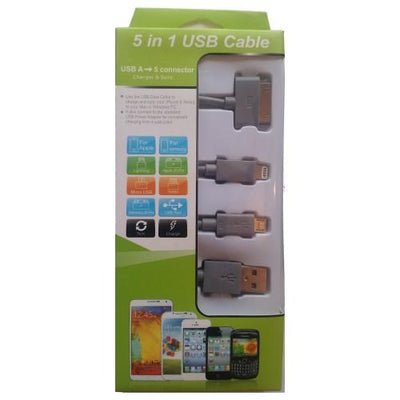 CShop.co.za | Powered by Compuclinic Solutions USB MOBILE DATA CABLE 4 IN 1 GREY KS-2000-GREY