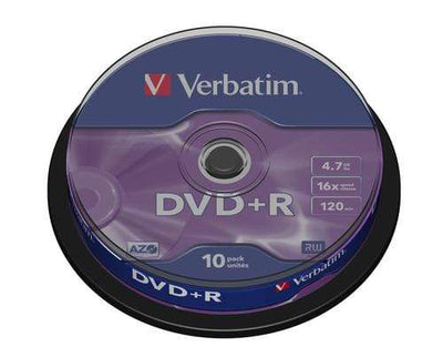 CShop.co.za | Powered by Compuclinic Solutions VERBATIM - 4.7GB DVD+R (16X) - MATT SILVER SPINDLE (PACK OF 10) - 43498 43498