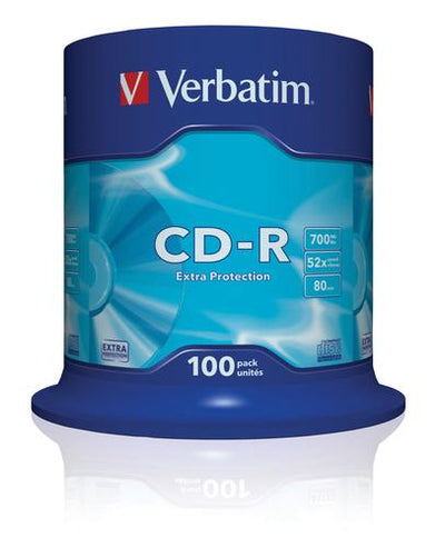 CShop.co.za | Powered by Compuclinic Solutions Verbatim 700 Mb Cd R (52 X) Extra Protection Non Azo Spindle (Pack Of 100) 43411 43411