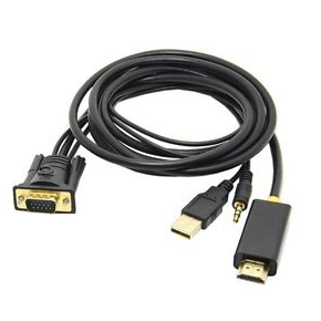 CShop.co.za | Powered by Compuclinic Solutions VGA (M)+AUDIO TO HDMI (M) CONVERTER 1.8M SUR007