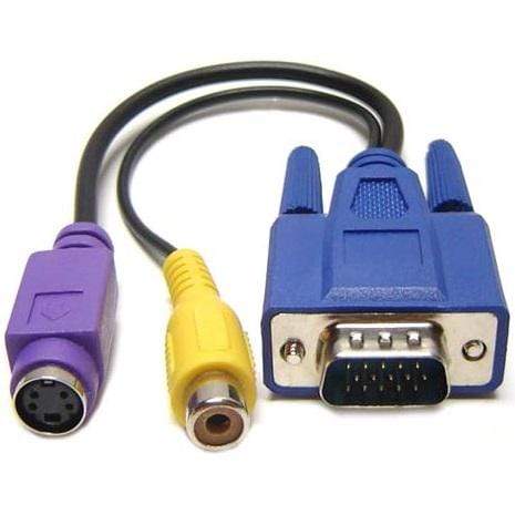 CShop.co.za | Powered by Compuclinic Solutions VGA TO 1X RCA YELLOW, 1X SVIDEO CAB74